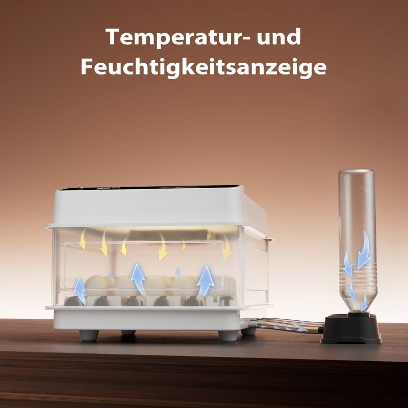 Fudajo täisautomaattinen haudontakone 24 munaa, 80 W, automaattinen kääntöjärjestelmä