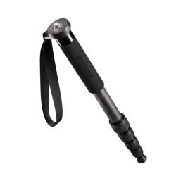 Mantona Pro ONE 144C hiilikuituinen yksijalka, musta, 39-144 cm