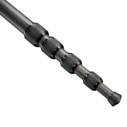 Mantona Pro ONE 144C hiilikuituinen yksijalka, musta, 39-144 cm
