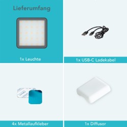 Instarter Spectar RGB Magsafe LED 0 3 magneettinen RGB LED videovalo Magsafe yhteensopiva musta