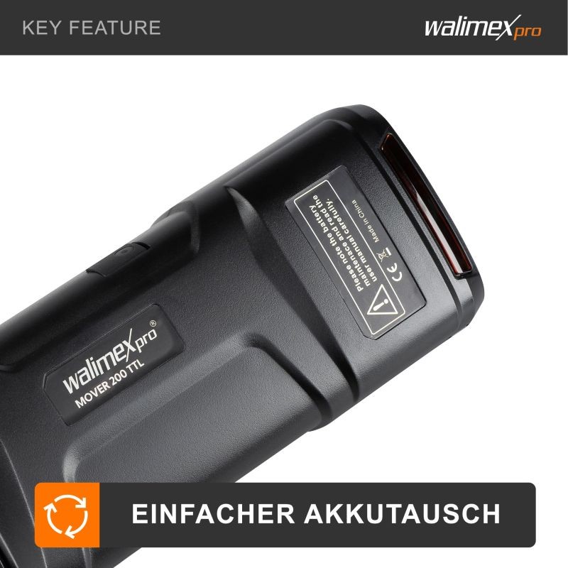 Walimex pro Mover 200 TTL vara-akku 2900mAh 14,4V 41,76 Wh Li-ion