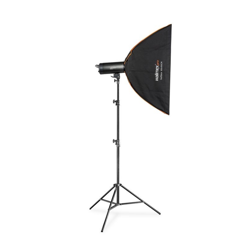 Walimex pro Stager 400 HSS studiosalamasetti, 400 W, softbox ja valaisinjalka
