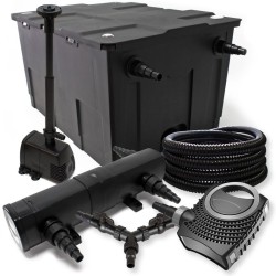 SunSun lampisetti CBF 550 suodatin 60000 l CTF 8000 pumppu 8000 l h CUV 218 UVC puhdistin 25 m letku 25 mm