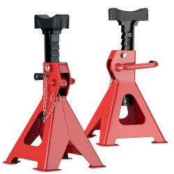 Säädettävät tukitelineet 2 kpl 6 t 39 60 3 cm punainen