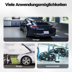 Säädettävät tukitelineet 2 kpl, 6 t, 39–60,3 cm, punainen