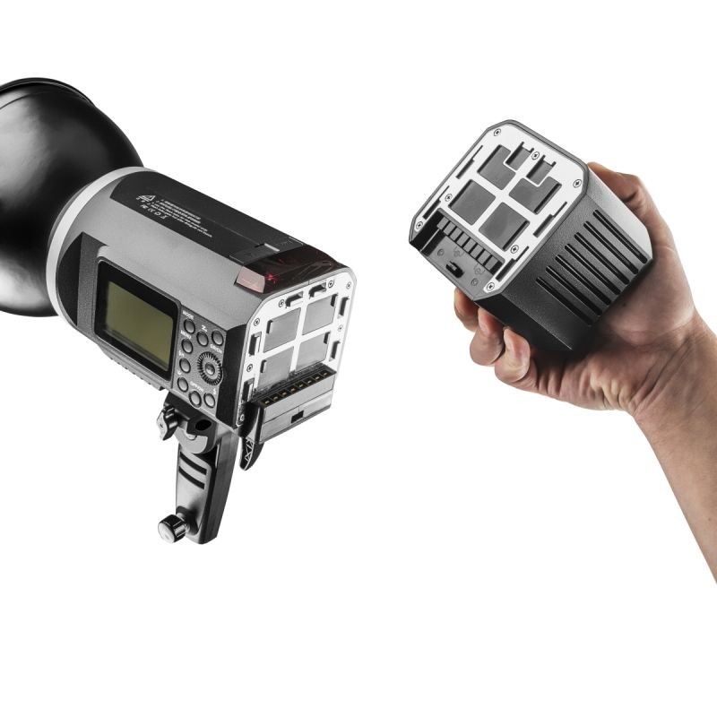 Walimex pro virtalähde 2Go-sarjalle, 240 W, 104 x 100 x 90 mm, Flash2Go 600 TTL ja LED2Go 60 Daylight
