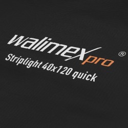 Walimex pro Studio Line Striplight-softbox 40 x 120 cm, taitettava, sisältää diffuusorit ja kenno-gridin