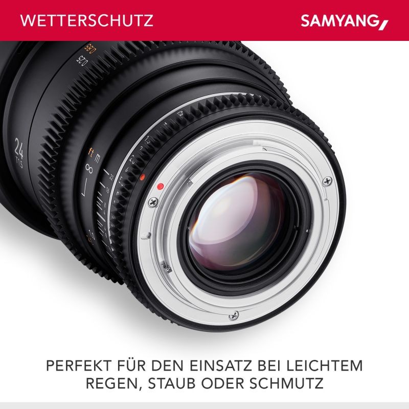 Samyang MF 24mm T1,5 VDSLR MK2 MFT laajakulmainen videolinssi