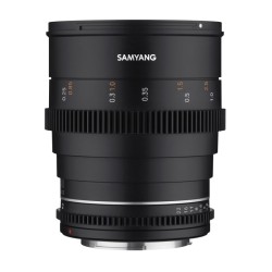 Samyang MF 24mm T1,5 VDSLR MK2 laajakulma- ja videokuvausobjektiivi Canon RF, täyskenno ja APS-C
