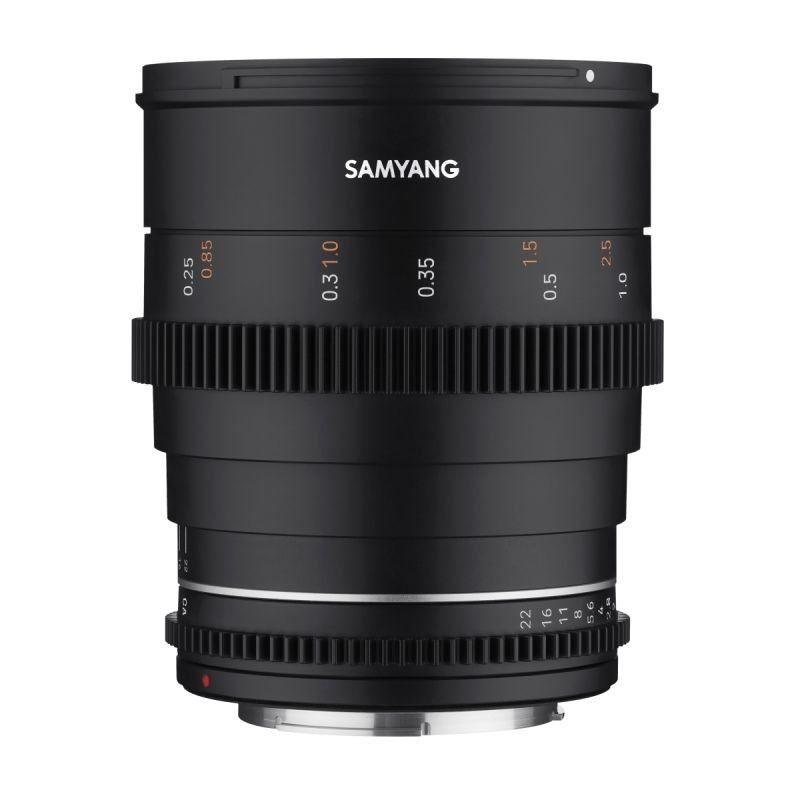 Samyang MF 24mm T1,5 VDSLR MK2 laajakulma- ja videokuvausobjektiivi Canon RF, täyskenno ja APS-C
