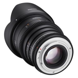 Samyang MF 24mm T1,5 VDSLR MK2 laajakulma- ja videokuvausobjektiivi Canon RF, täyskenno ja APS-C