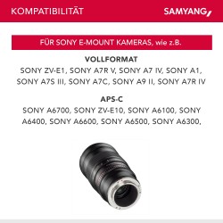 Samyang 135mm f 2 0 ED UMC teleobjektiivi Sony E kiinnitykselle manuaalinen tarkennus