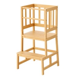 Oppimistorni bambusta 46 x 46 x 90 cm beige