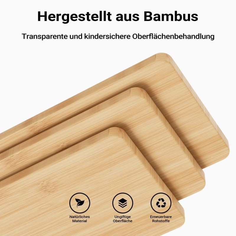 Oppimistorni bambusta, 46 x 46 x 90 cm, beige