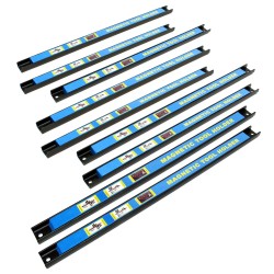 Magneettiset työkalutelineet 9 kpl 46 cm hiiliteräs sininen