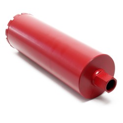 Timanttikruunu 132 mm, työpituus 400 mm, sintermetalli, märkä- ja kuivaporaus
