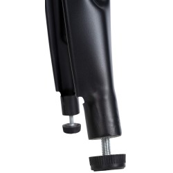 Tyylikäs massiivipuinen baarijakkara mattamustalla metallijalustalla