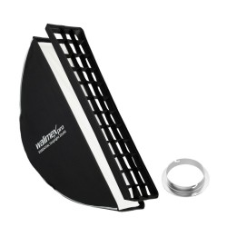 Walimex pro Essential Striplight softbox 22 x 90 cm kenno Bowens ja Elinchrom adapterit kuljetuslaukku