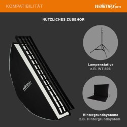 Walimex pro Essential striplight-softbox 30 x 120 cm, kenno, Bowens-adapteri ja kantolaukku