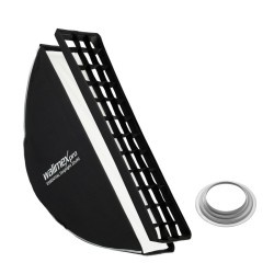 Walimex pro Essential Striplight softbox 22 x 90 cm kenno Bowens ja Hensel EH adapterit kuljetuslaukku