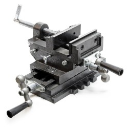 Kahden akselin koneistusruuvipenkki 100 mm, valurauta, 330 x 325 x 135 mm