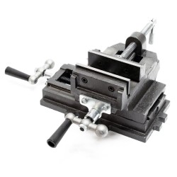 Kahden akselin koneistusruuvipenkki 100 mm, valurauta, 330 x 325 x 135 mm