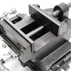 Kahden akselin koneistusruuvipenkki 100 mm, valurauta, 330 x 325 x 135 mm