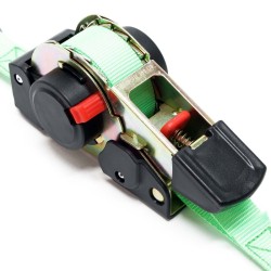 Automaattiset kuormakiinnityshihnat 4 kpl, 320 daN, 3,5 m x 25 mm, PES, S-koukut, vihreä