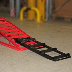 XPOtool ajoramppien jatkeet madallettuun autoon, 650 x 195 mm, 2 kpl, 400 kg/kpl, hiiliteräs, musta