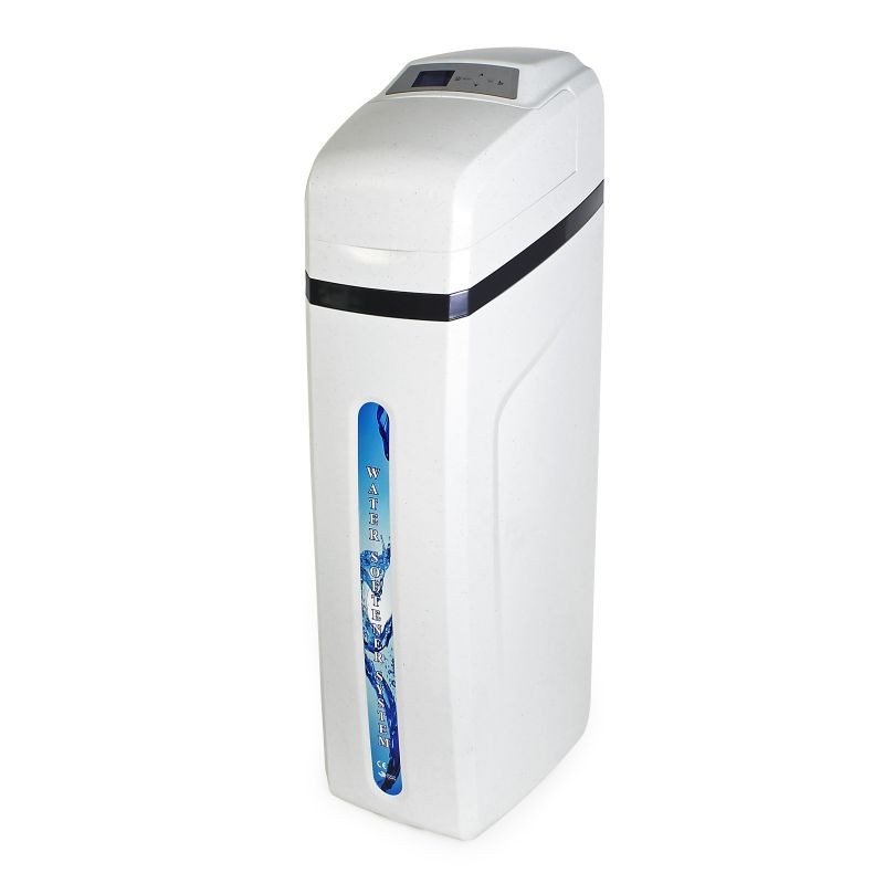 Naturewater automaattinen vedenpehmentin 2000 l/h, 25 l hartsisäiliö, 50 l suolasäiliö, valkoinen