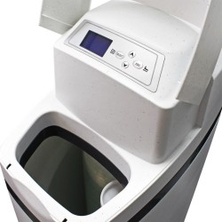 Naturewater automaattinen vedenpehmentin 2000 l/h, 25 l hartsisäiliö, 50 l suolasäiliö, valkoinen