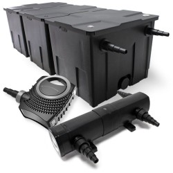 SunSun Lampisuodatinsetti CBF-350C 90000 l, NEO-10000 SuperECO-pumppu 10000 l/h, CUV-218 UVC-kirkastin 18 W