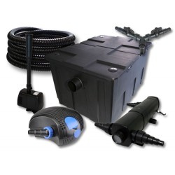 SunSun lampisuodatinsetti CBF-550 60000l, CTF-12000 pumppu 12000l/h, CUV-236 UVC-selkeytin 36W, 25m letku 25mm