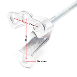 Pyöränlaakerien ja navojen irrotussarja liukuvasaralla 4 ja 5 reikäiset navat 100 115 mm pultit max M12