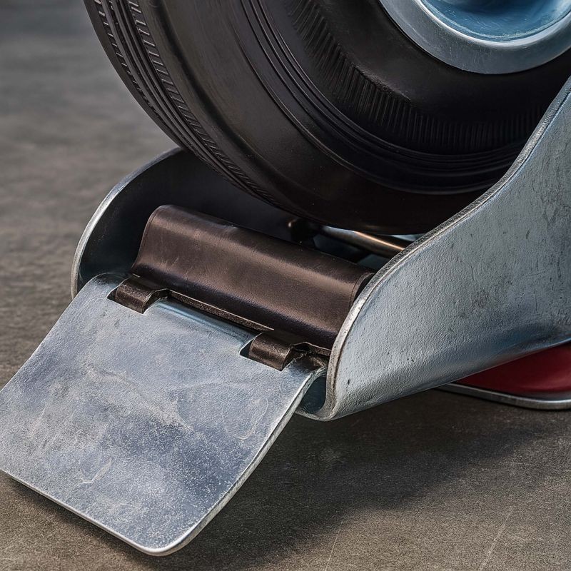 Transporttipyörät 4 kpl, täyskumi, 160 mm, 130 kg/pyörä, kaksoisjarru, kiinnityslevy