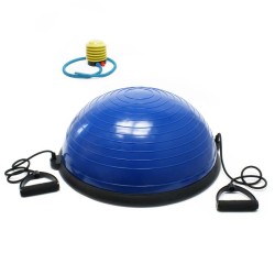 Tasapainopallo 58 cm 25 cm vastuskuminauhoilla joogaan pilatesiin ja fitnessiin