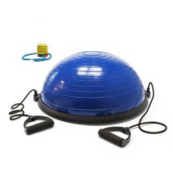 Tasapainopallo Ø 58 cm, 25 cm, vastuskuminauhoilla, joogaan, pilatesiin ja fitnessiin