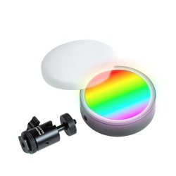 Instarter Spectar RGB M Dome Mini LED valaisin RGB värit magneetti 9 tehostetta videokuvaus ja striimaus