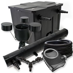 SunSun lampisuodatinsetti CBF 350 12000 l CTF 8000 pumppu 8000 l h CUV 272 UVC puhdistin CSP 250 skimmeri