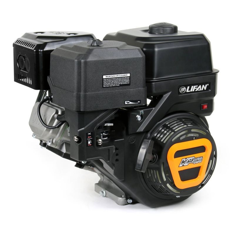 LIFAN KP460 bensiinimoottori 15,6 PS, 4-tahtinen, 459 cm3, 25,4 mm akseli, rakennuskoneille ja tärinälaatoille