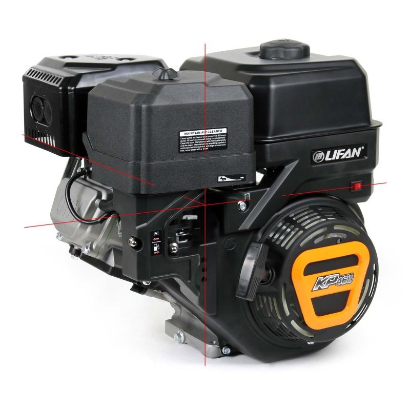 LIFAN KP460 bensiinimoottori 15,6 PS 459 cm³ 4-tahtinen ilmajäähdytteinen 25 mm akseli rakennuskoneisiin