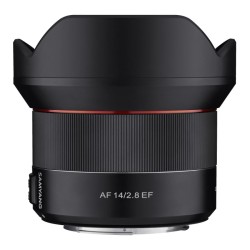 Samyang AF 14mm f 2 8 laajakulmaobjektiivi Canon EF ja EF S kameroille täyskenno ja APS C