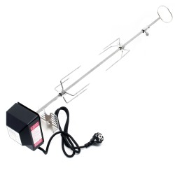 Moottoroitu pyöritysvarras 82 cm ruostumaton teräs 230V 2 kiinnikettä