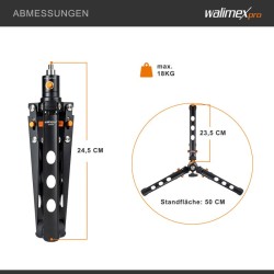 Walimex pro Ground Rocker GR230 pohjajalusta, kantavuus 18 kg, tukipinta 50 cm