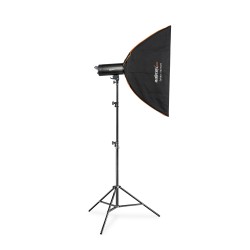 Walimex pro Stager 600 HSS studiosalamasetti 600 W softbox 60x90 cm valojalka ja laukku