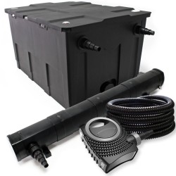 SunSun Lampisuodatinsetti: CBF-550, NEO-10000 pumppu 10000 l/h, CUV-272 UVC-selkeytin 72 W, 25 m letku 25 mm