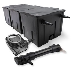 SunSun lampen suodatinsetti CBF 350C 90 000 l CTF 8000 SuperECO pumppu 8000 l h CUV 636 UVC puhdistin 36 W