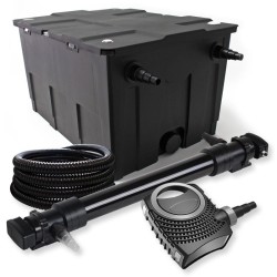 SunSun lampisuodatinsetti CBF-550, NEO-10000 SuperECO pumppu 10000 l/h, CUV-672 UVC 72 W, 25 m letku 25 mm