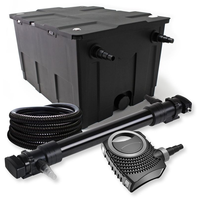 SunSun lampisuodatinsetti CBF-550, NEO-10000 SuperECO pumppu 10000 l/h, CUV-672 UVC 72 W, 25 m letku 25 mm