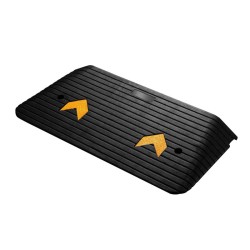 Kumirampi 50 t 902 x 457 x 76 mm musta keltaiset heijastinnauhat